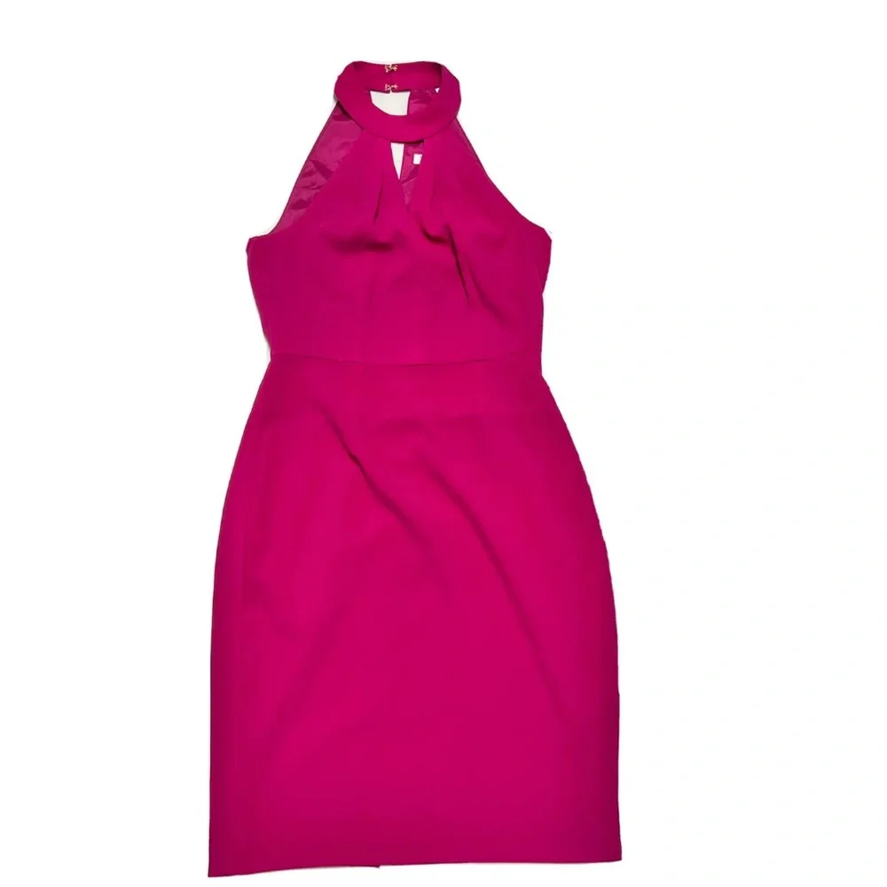 Trina Turk Jovial Dress Warm Magenta - Picture 2 of 6